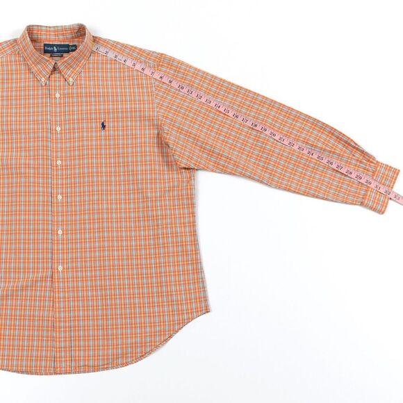 Vintage Polo Ralph Lauren Men's Classic Fit Shirt 2XL Plaid Long Sleeve Button - Picture 4 of 10